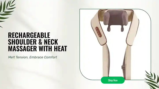 Rechargeable Shoulder &amp; Neck Massager with Heat by@Outfy
