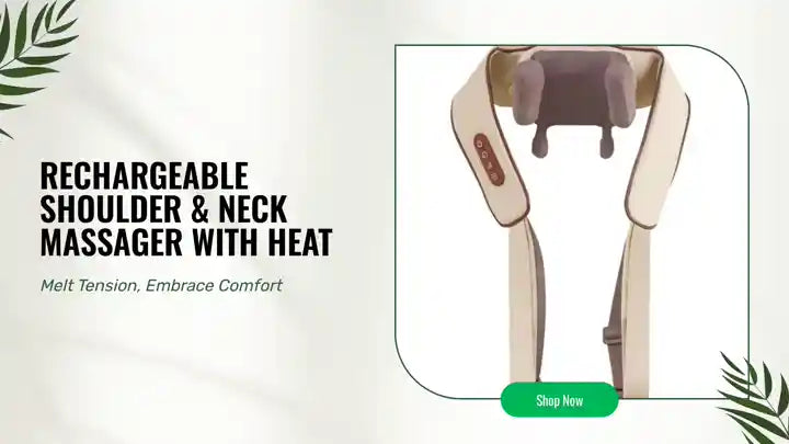 Rechargeable Shoulder &amp; Neck Massager with Heat by@Outfy